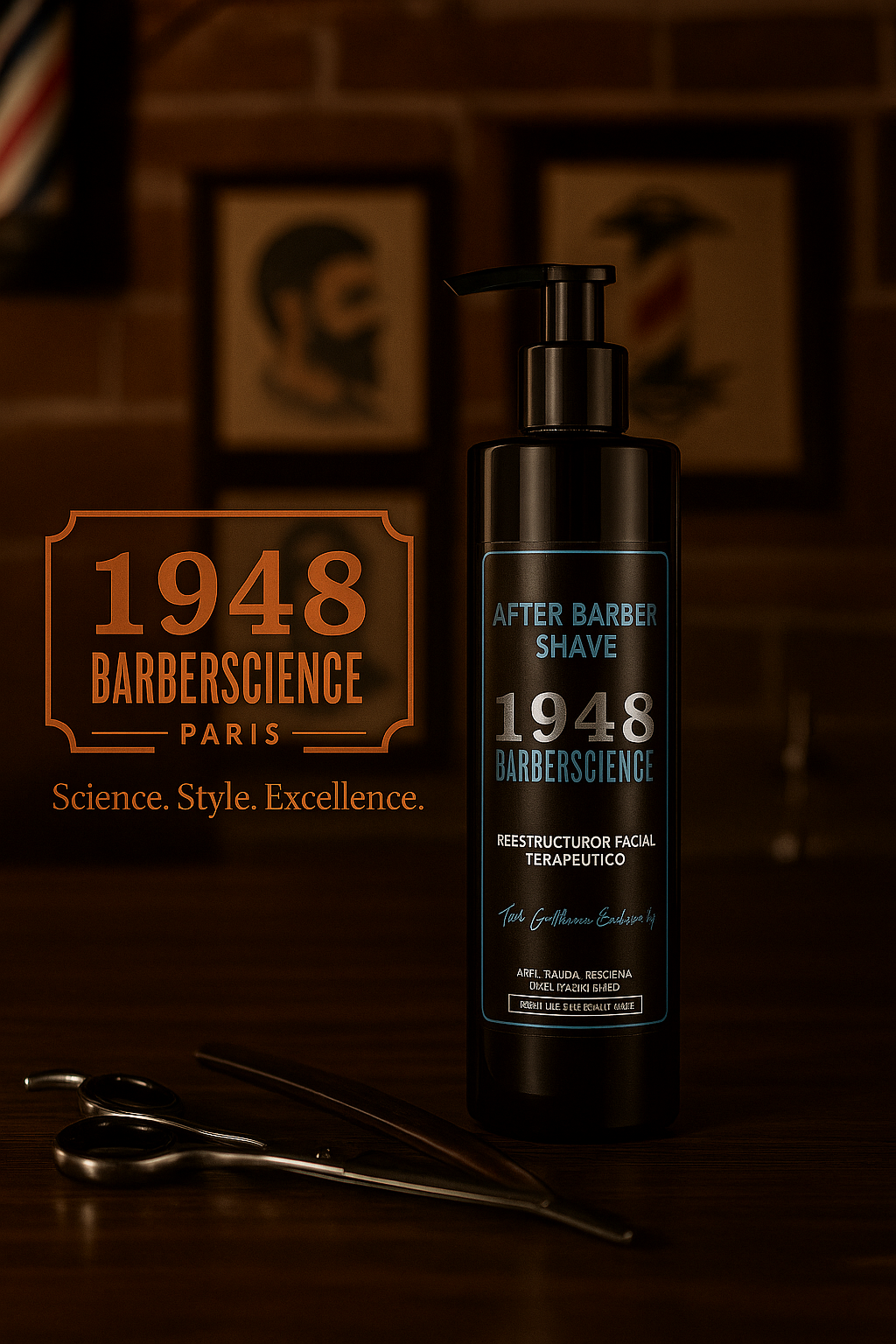 After Barber Shave – 1948 BARBERSCIENCE PARIS