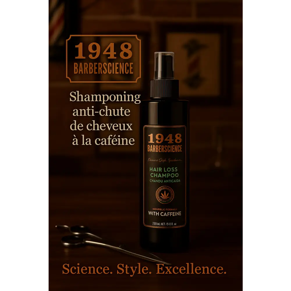 Shampoing Anti-Chute à la Caféine – 1948 BARBERSCIENCE PARIS